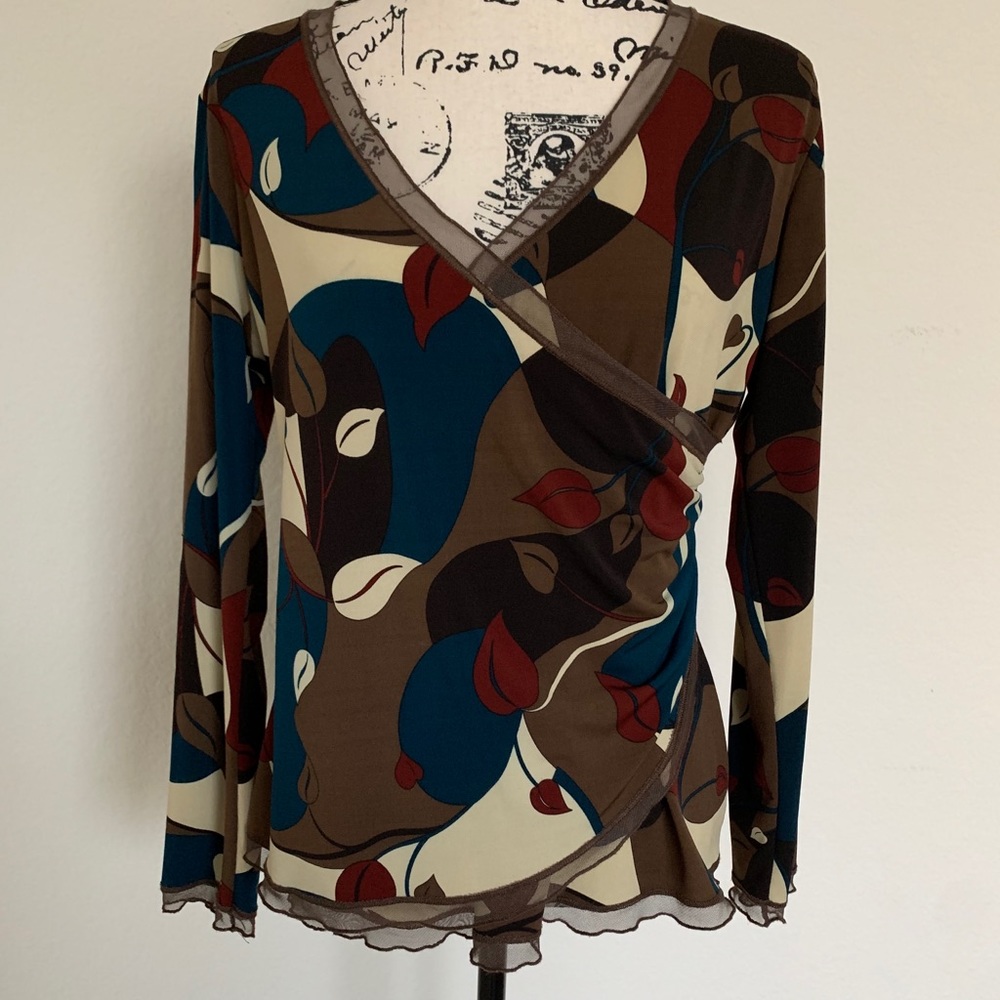 Women’s Faux Wrap Blouse